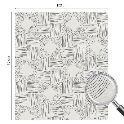 Neprůhledná fólie na sklo dveří Mírová symetrie