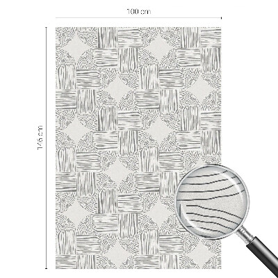 Neprůhledná fólie na sklo dveří Mírová symetrie