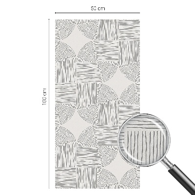 Neprůhledná fólie na sklo dveří Mírová symetrie