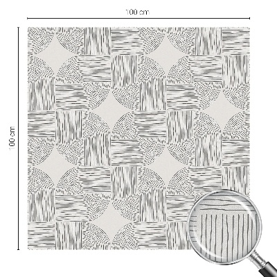 Neprůhledná fólie na sklo dveří Mírová symetrie