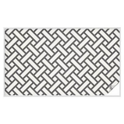 Dekorativní mléčná fólie na sklo Prokládané obdélníky