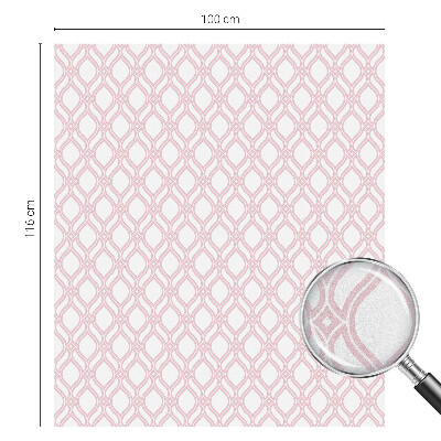 Privátní fólie na okno vitráž Růžové čáry