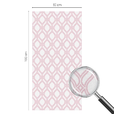 Privátní fólie na okno vitráž Růžové čáry