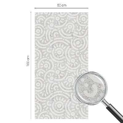 Dekorativní mléčná fólie na sklo Geometrická abstrakce