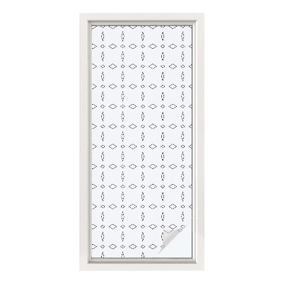 Privátní fólie na okno vitráž Kosočtverečné tvary