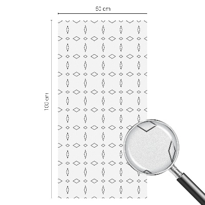 Privátní fólie na okno vitráž Kosočtverečné tvary