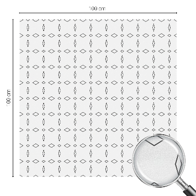 Privátní fólie na okno vitráž Kosočtverečné tvary