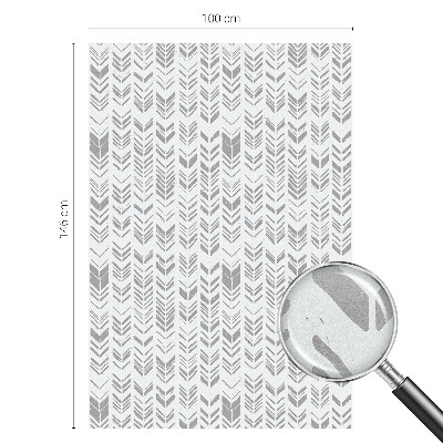 Dekorativní mléčná fólie na sklo Vzor šipky