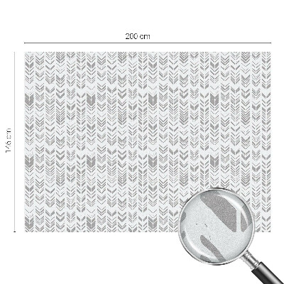 Dekorativní mléčná fólie na sklo Vzor šipky