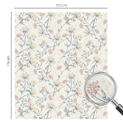 Neprůhledná fólie na sklo dveří Květiny harmonie