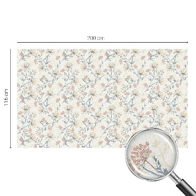 Neprůhledná fólie na sklo dveří Květiny harmonie