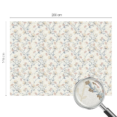 Neprůhledná fólie na sklo dveří Květiny harmonie