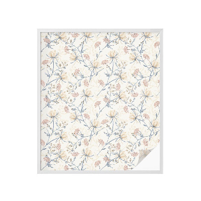 Neprůhledná fólie na sklo dveří Květiny harmonie