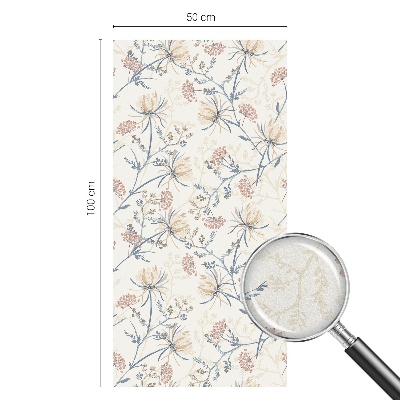 Neprůhledná fólie na sklo dveří Květiny harmonie