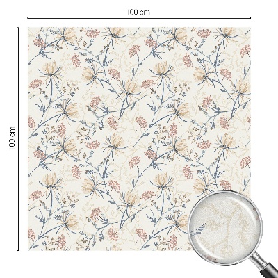 Neprůhledná fólie na sklo dveří Květiny harmonie