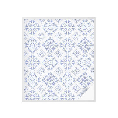 Dekorativní mléčná fólie na sklo Geometrický vzor