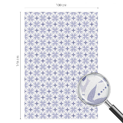 Neprůhledná fólie na sklo dveří Fialové vzory