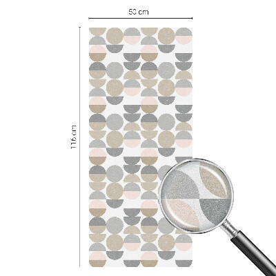 Neprůhledná fólie na sklo dveří Geometrické vzory