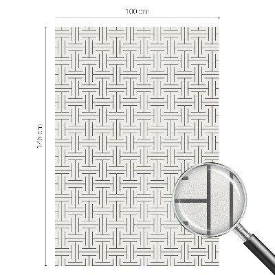 Dekorativní mléčná fólie na sklo Symetrický cop