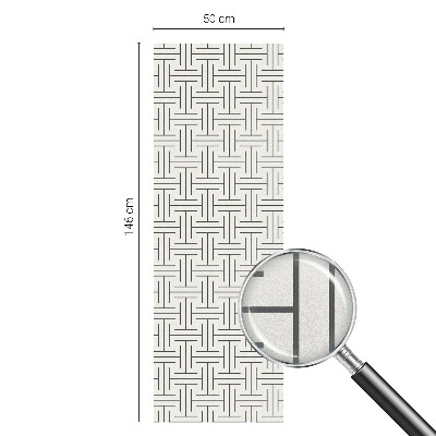 Dekorativní mléčná fólie na sklo Symetrický cop