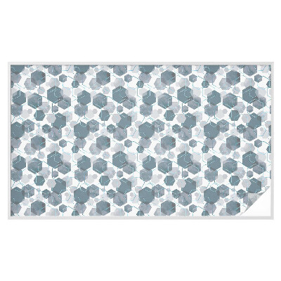 Privátní fólie na okno vitráž Geometrické šestiúhelníky