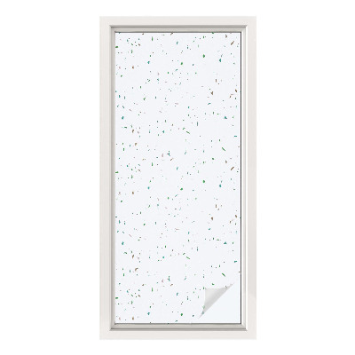 Dekorativní mléčná fólie na sklo Rozptýlené prvky