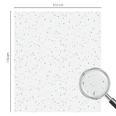 Dekorativní mléčná fólie na sklo Rozptýlené prvky