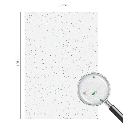 Dekorativní mléčná fólie na sklo Rozptýlené prvky