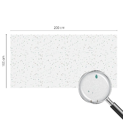 Dekorativní mléčná fólie na sklo Rozptýlené prvky