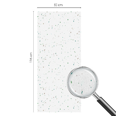 Dekorativní mléčná fólie na sklo Rozptýlené prvky