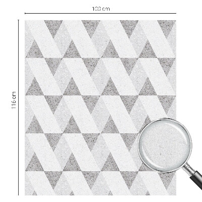 Neprůhledná fólie na sklo dveří Šedé trojúhelníky