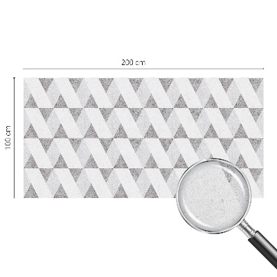 Neprůhledná fólie na sklo dveří Šedé trojúhelníky