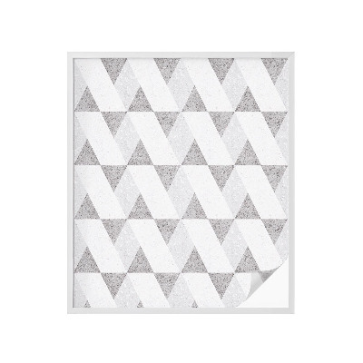 Neprůhledná fólie na sklo dveří Šedé trojúhelníky