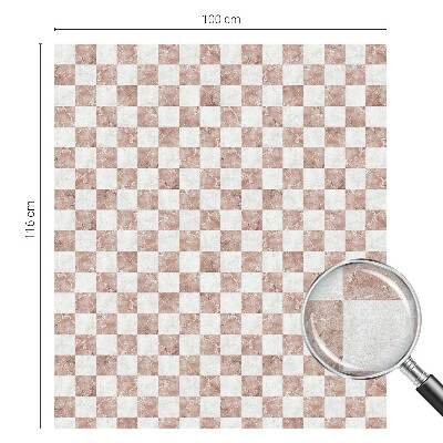 Privátní fólie na okno vitráž Klasická šachovnice