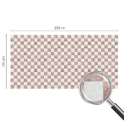 Privátní fólie na okno vitráž Klasická šachovnice