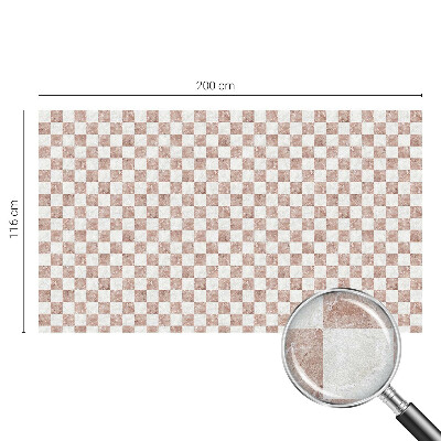 Privátní fólie na okno vitráž Klasická šachovnice