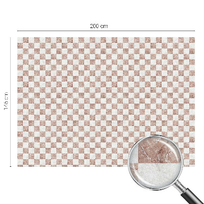 Privátní fólie na okno vitráž Klasická šachovnice