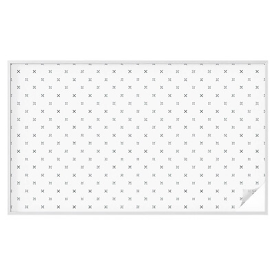 Dekorativní mléčná fólie na sklo Geometrické kříže