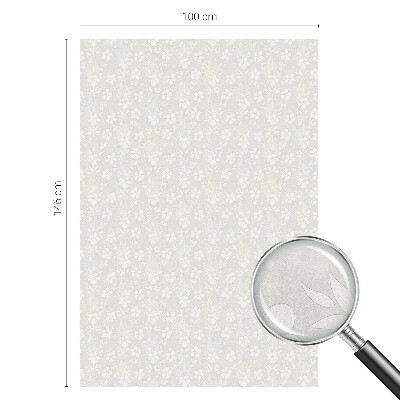 Privátní fólie na okno vitráž Jemné květiny