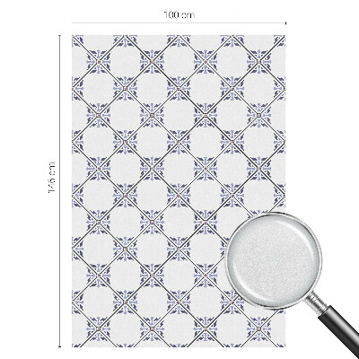 Dekorativní mléčná fólie na sklo Geometrické dlaždice