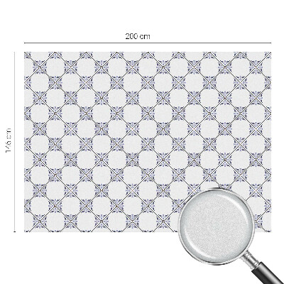 Dekorativní mléčná fólie na sklo Geometrické dlaždice