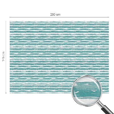 Dekorativní mléčná fólie na sklo Zelené pruhy