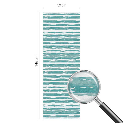 Dekorativní mléčná fólie na sklo Zelené pruhy