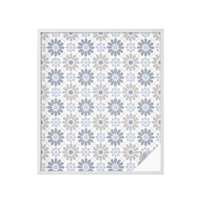 Neprůhledná fólie na sklo dveří Květinová mozaika