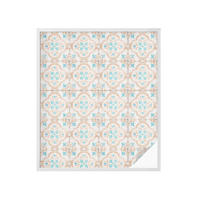 Privátní fólie na okno vitráž Rustikální dlaždice