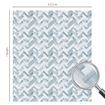 Dekorativní mléčná fólie na sklo Geometrický vzor