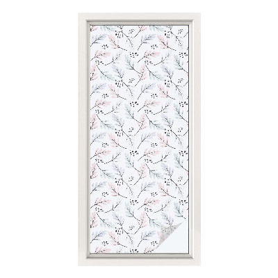 Privátní fólie na okno vitráž Listy rostlin