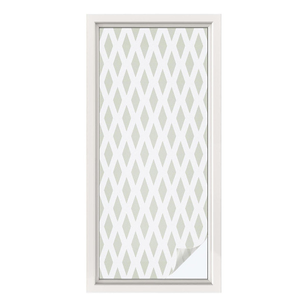 Privátní fólie na okno vitráž Diamantový vzor