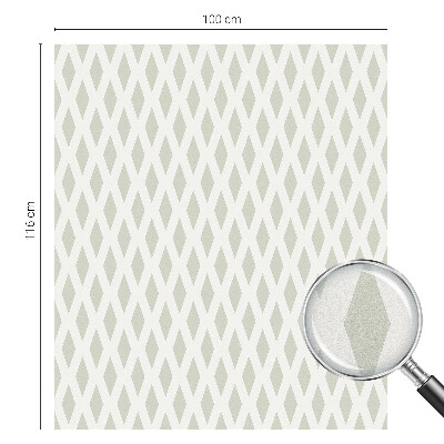 Privátní fólie na okno vitráž Diamantový vzor