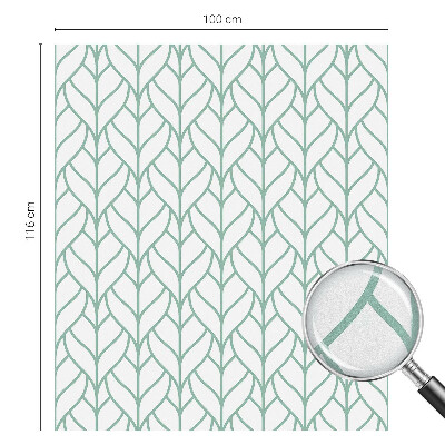 Dekorativní mléčná fólie na sklo Symetrie rostlin